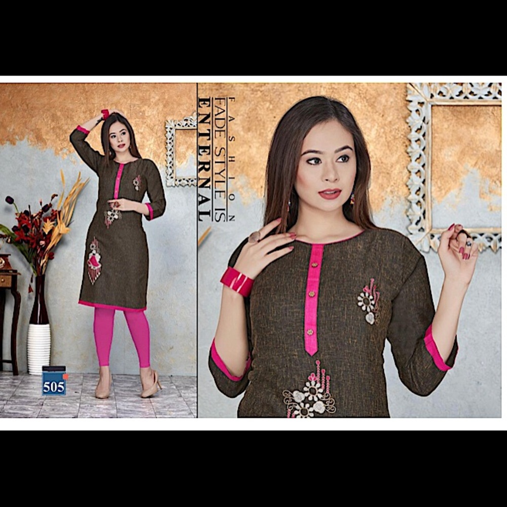 Indian Pakistani Designer Embroidered Kurti 40 42